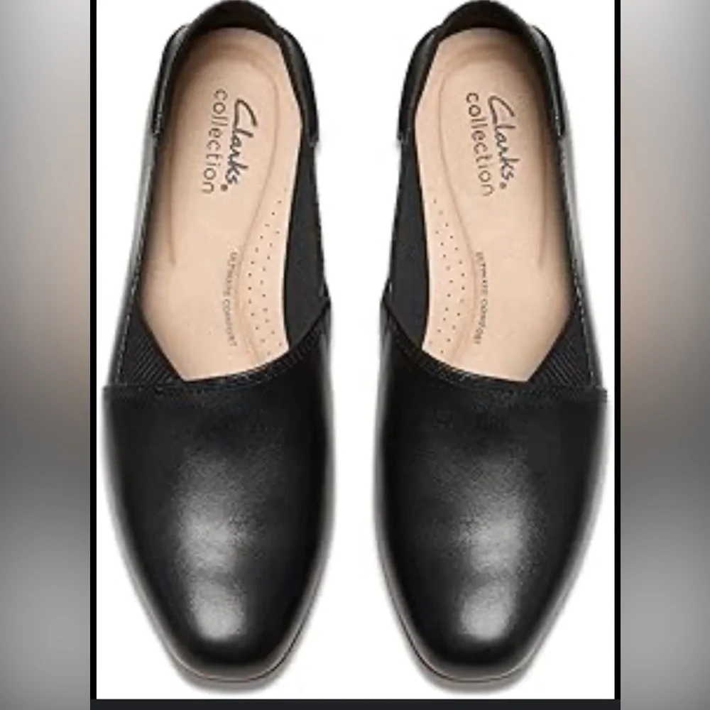 Clarks Women's Elegant Black Flats